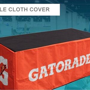 Gatorade Double Sided Orange Table Cover NEW 6ft Long Sports